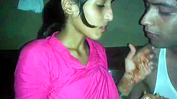 Punjabi Couple Engage in Wild, Passionate Chocolate Kiss Action