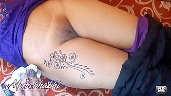 Mona Bhabhi’s Fucking Hot Legs with Sexy-ass Tattoos Getting Pounded Hard