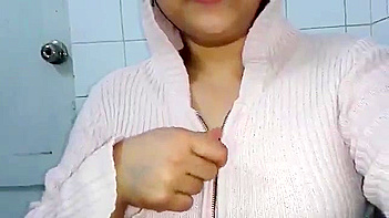 College Chick in Pink Lingerie Gets Nailed on Hidden Cam