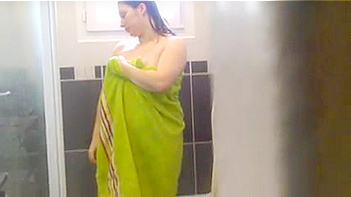 Punjaban Wife Gets Caught Naked In The Fucking Bathroom