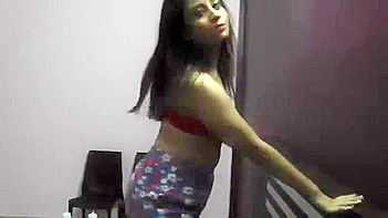 Indian Babe Dances and Strips, Showing Off Her Tight Pussy and Big Tits