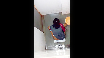 Chicks Getting Caught on Hidden Cam in Public Toilet
