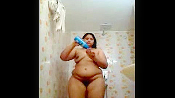 Indian Wife Slathering Oily Hairs In The Fucking Bathroom