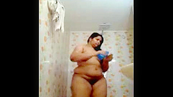 Indian Wife Slathering Oily Hairs In The Fucking Bathroom