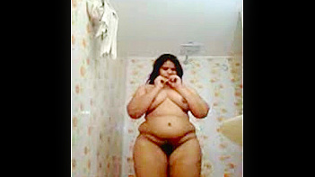 Indian Wife Slathering Oily Hairs In The Fucking Bathroom