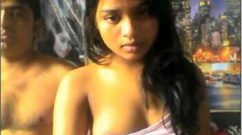 Young Indian Couple Stripping Down for a Wild Webcam Show