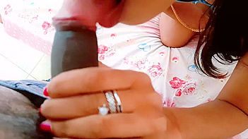 Desi Bhabhi Sucking Dick Like a Whore In Juicy Blowjob Sex Scene