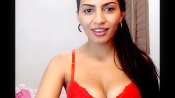Indian Chick Strips in Sexy Lingerie, Teasing the Shit Out of Her Fans