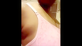 Busty Bhabhi in Pink Bra Shows Off Her Hairy Pussy in Nude Selfie