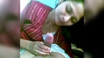 Desi Girlfriend's Passionate Love: Cute GF Enjoys Giving Blowjobs to Her Young BF