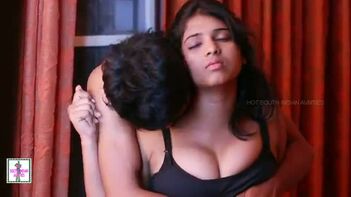 Bitch Squeezing Juicy Tits Over Bra in Crappy Bollywood Scene