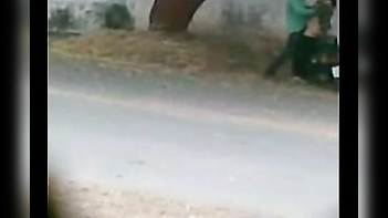 North Indian Lovers Caught Getting Wild and Dirty on a Public Roadside